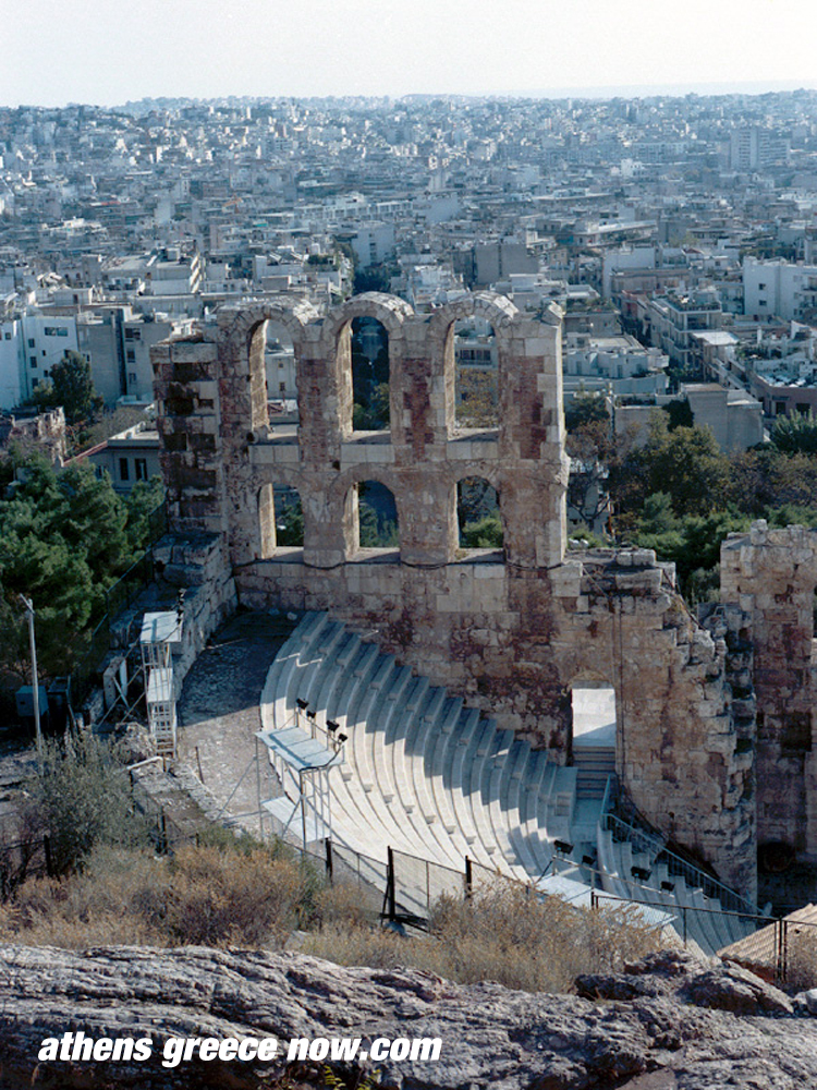 Amphiateatre of Odeon Herodes in Atticus, Greece