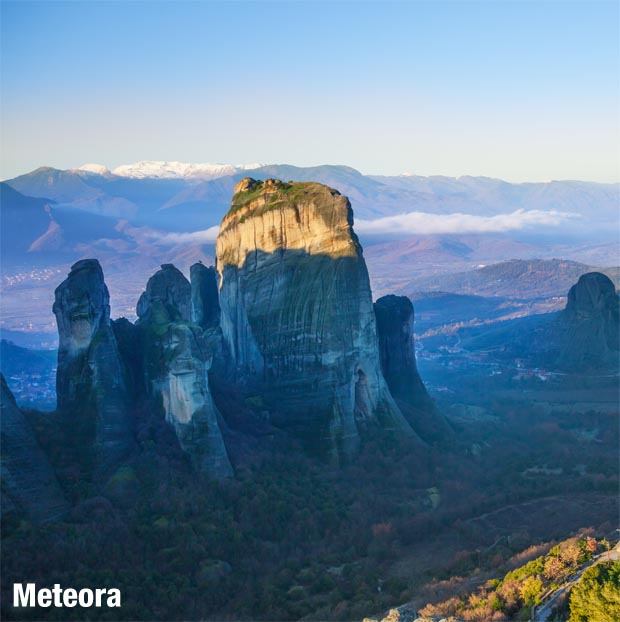 Click to enlarge - Meteora Mountains Meteora Mountains