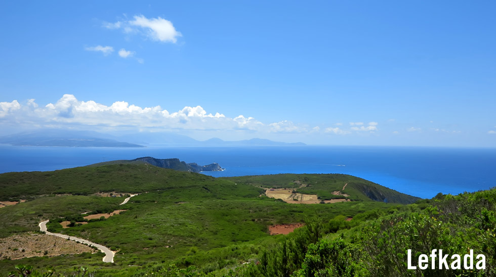 View of the island of Lefkada