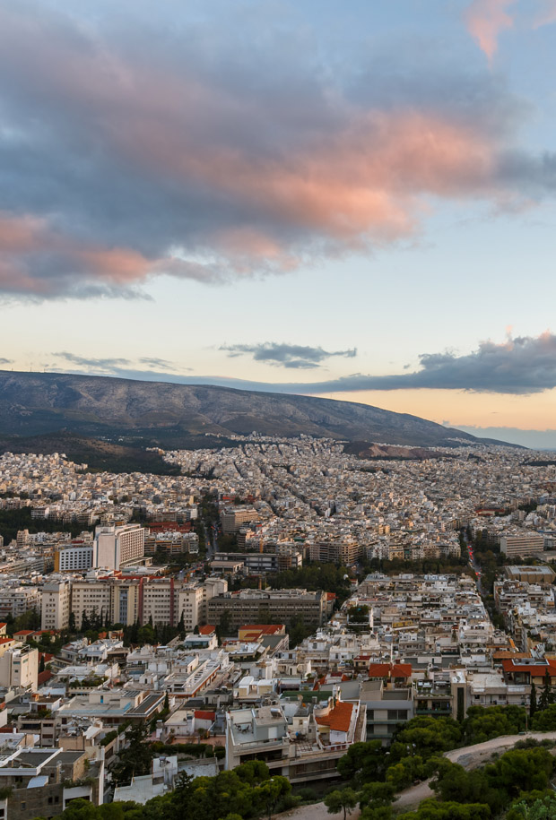 Athens viewed from Lycabettus Hill