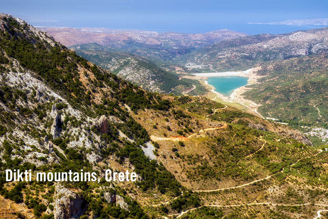Dikti Mountains on Crete