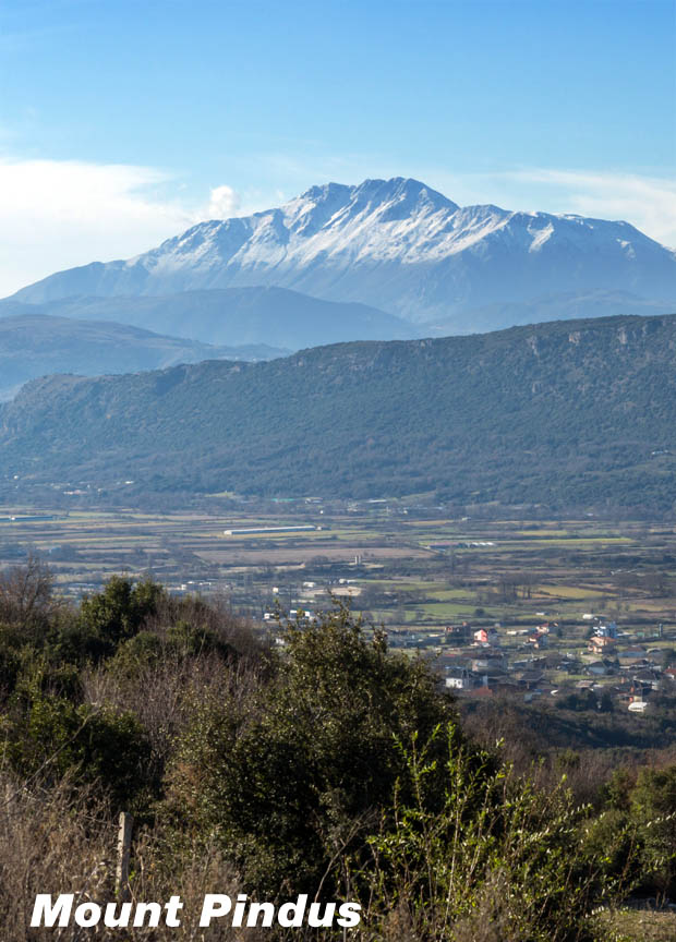 Mount Pindus in Greece