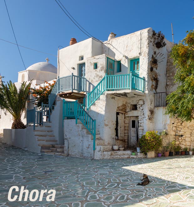 White House in Chora Greece