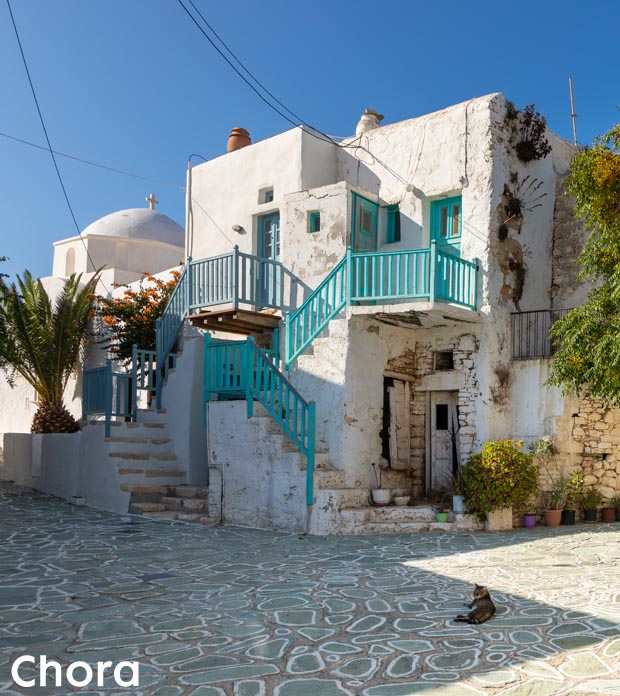 House in Chora on the island of Ios in Greece