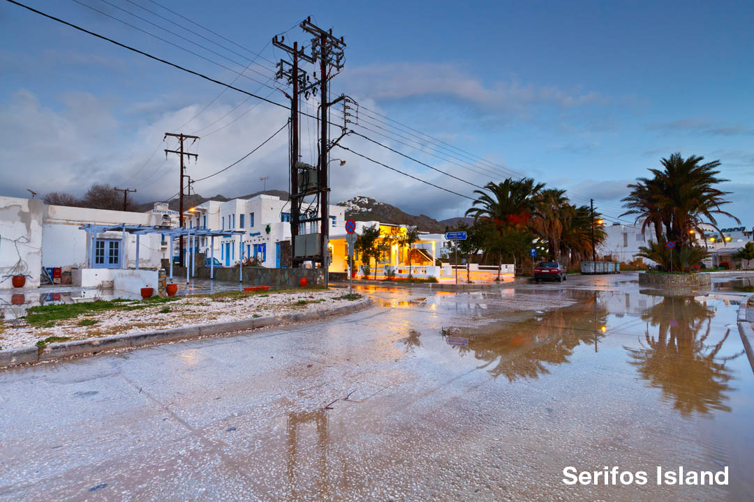 Serifos Island after a rain