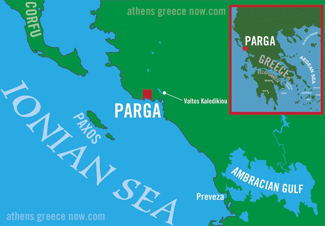 Where is Parga? Location Map in Greece