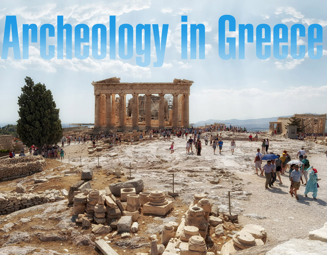 Archeology at the Acropolis in Athens Greece