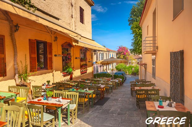 Taverna Restaurant in Greece
