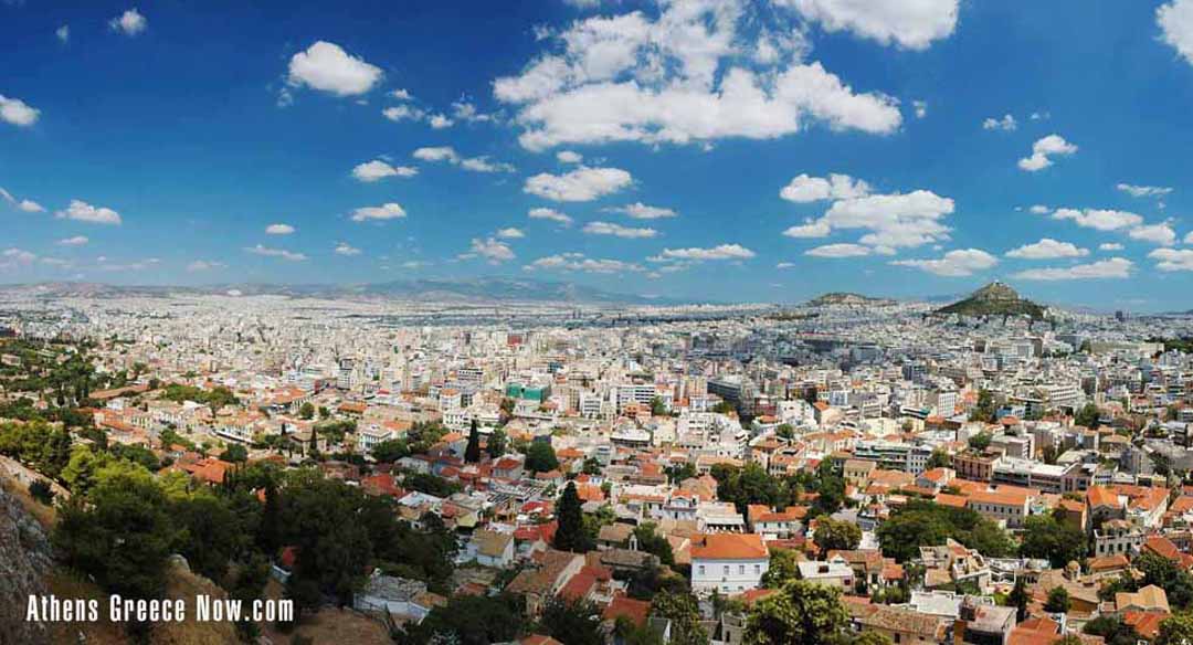 Athens Greece Now from Acropolis Hill Greece