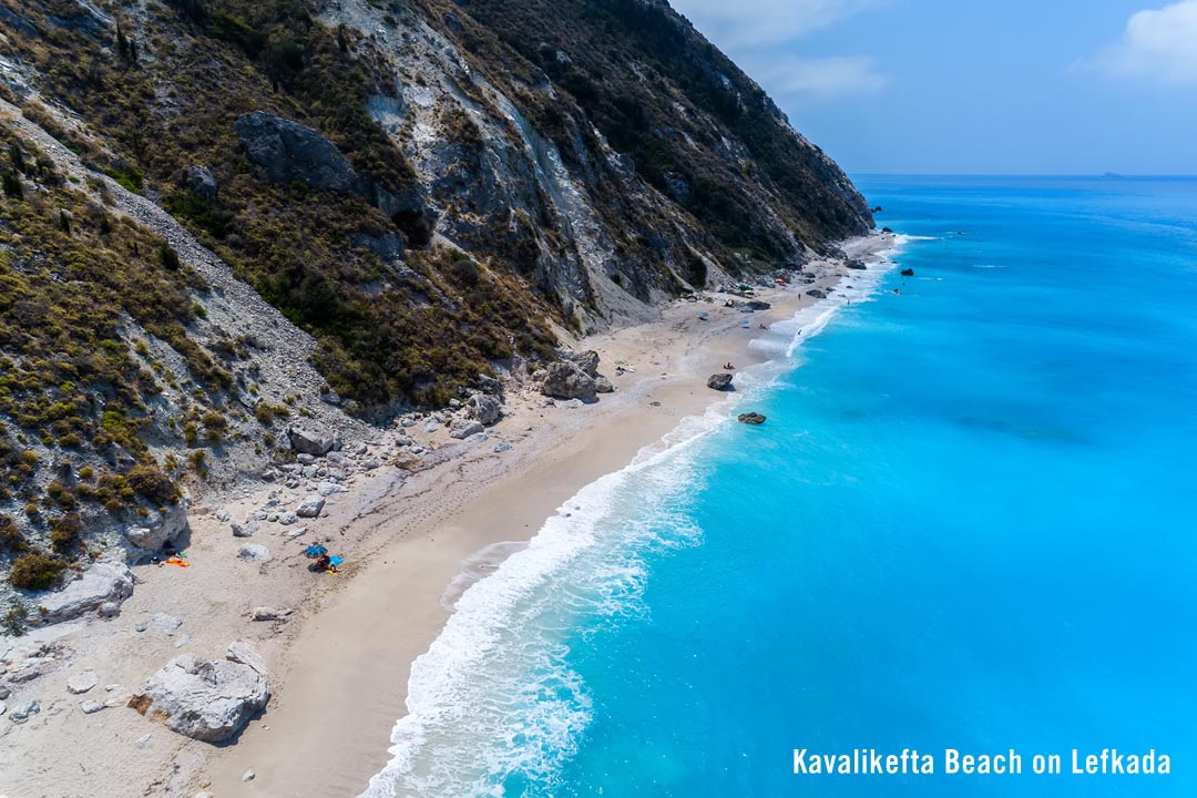 Kavalikefta Beach on Lefkada Island