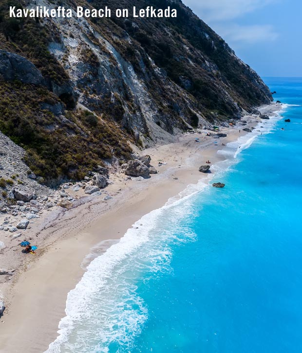 Kavalikefta Beach on Lefkada Island