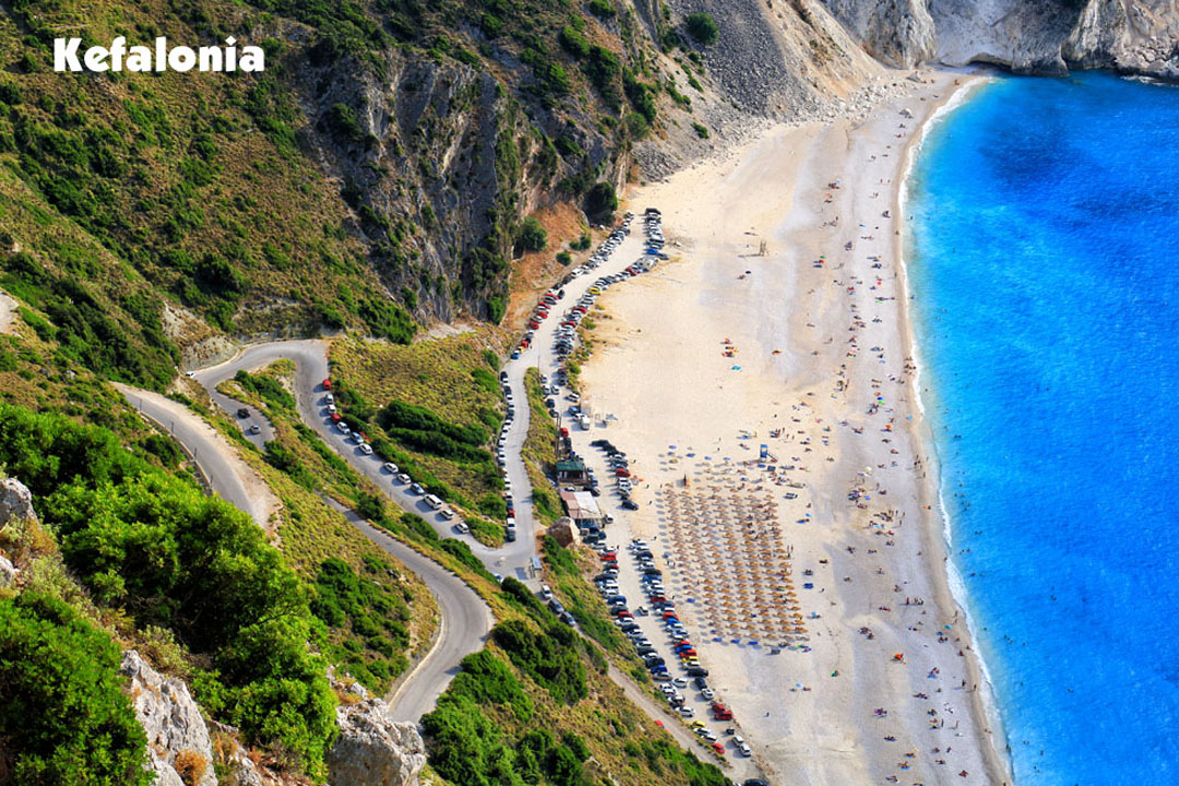 Kefalonia Beaches on the coast