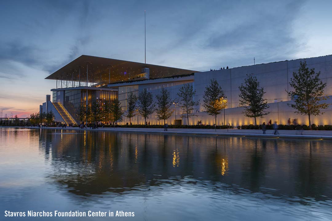 Stavros Niarchos Foundation building in Athens