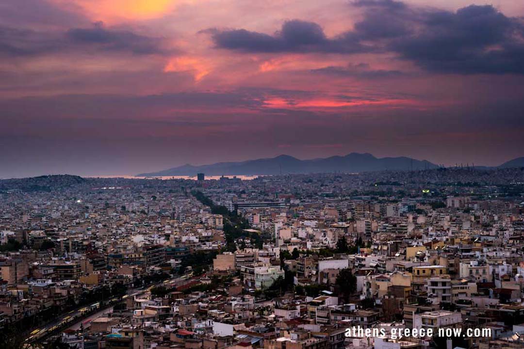 Athens Sunset Sky