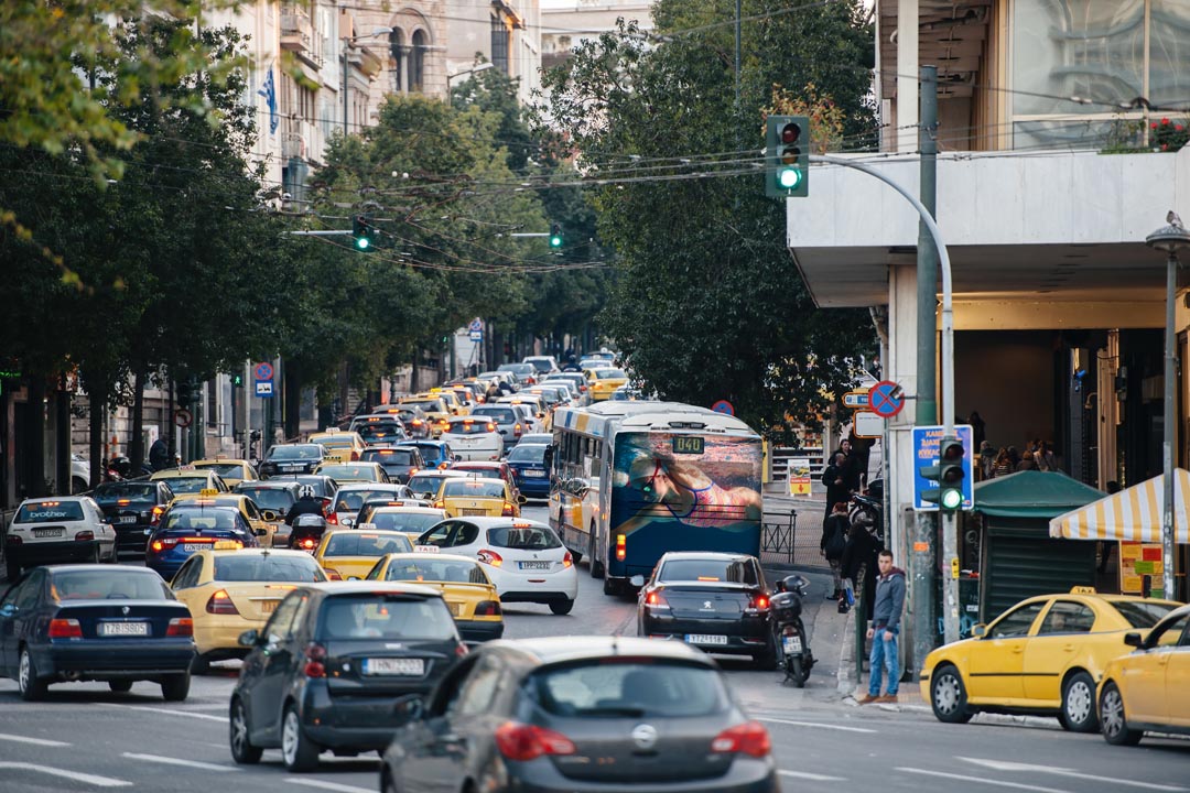 Traffic in Athens Capital City