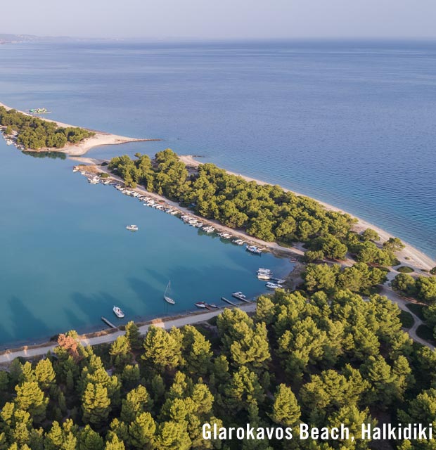 Glarokavos Beach in Halkidiki