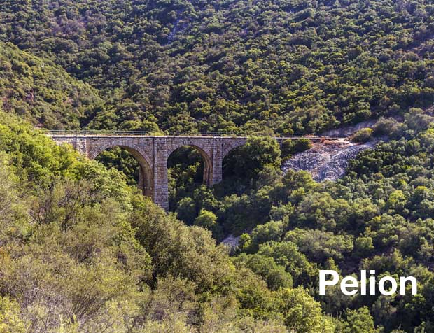 Pelion stone arched bridge