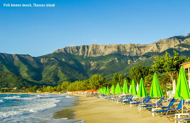 Psili Ammos Beach on Thsassos Island