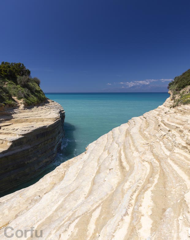 The canal D-Amour on Corfu Island