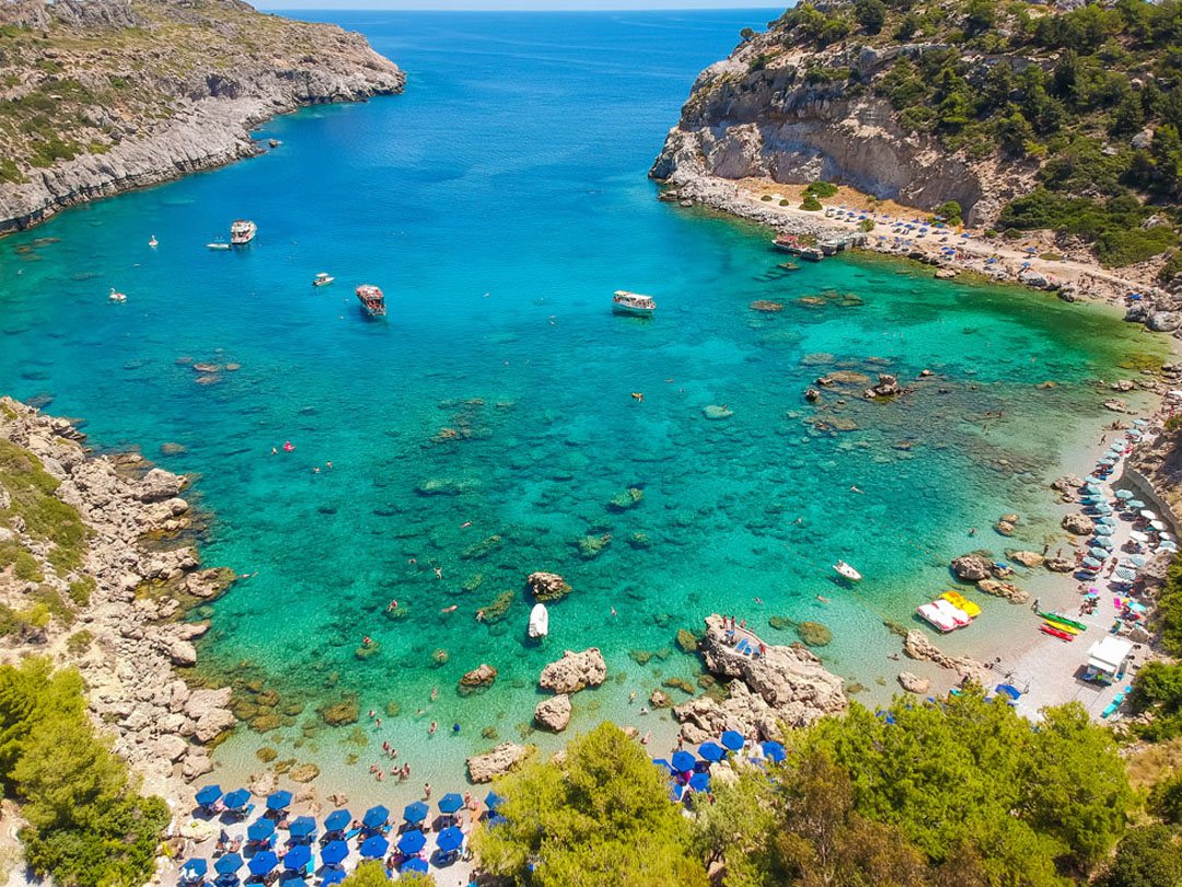 Waters of Ladiko Bay