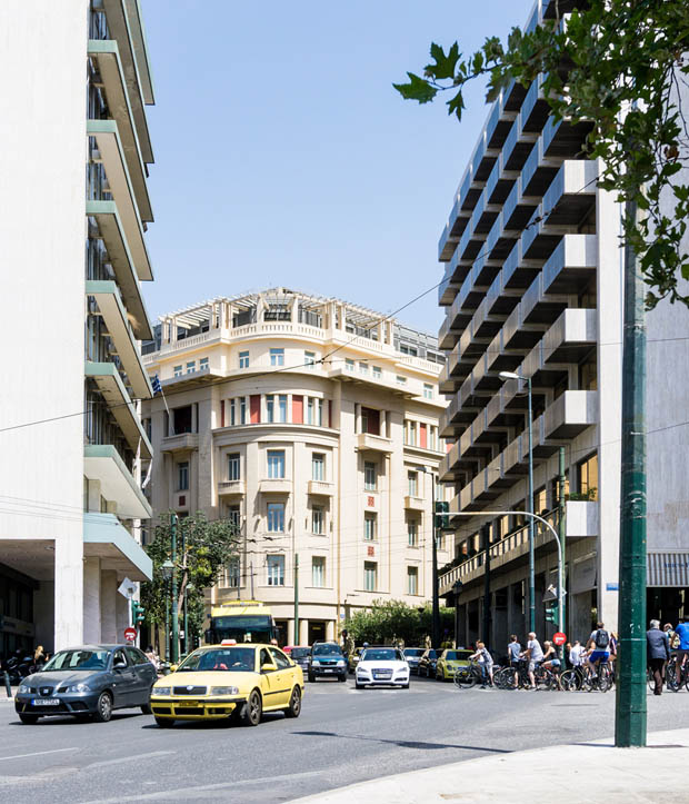 A street in downtown Athens