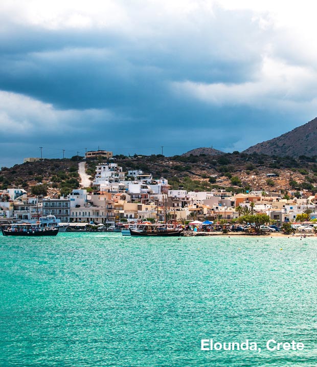 Elounda City in Crete