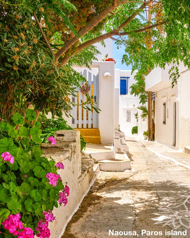 Naousa, Paros island street