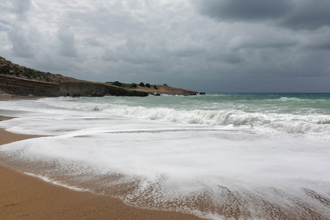 Rain stricken Beach