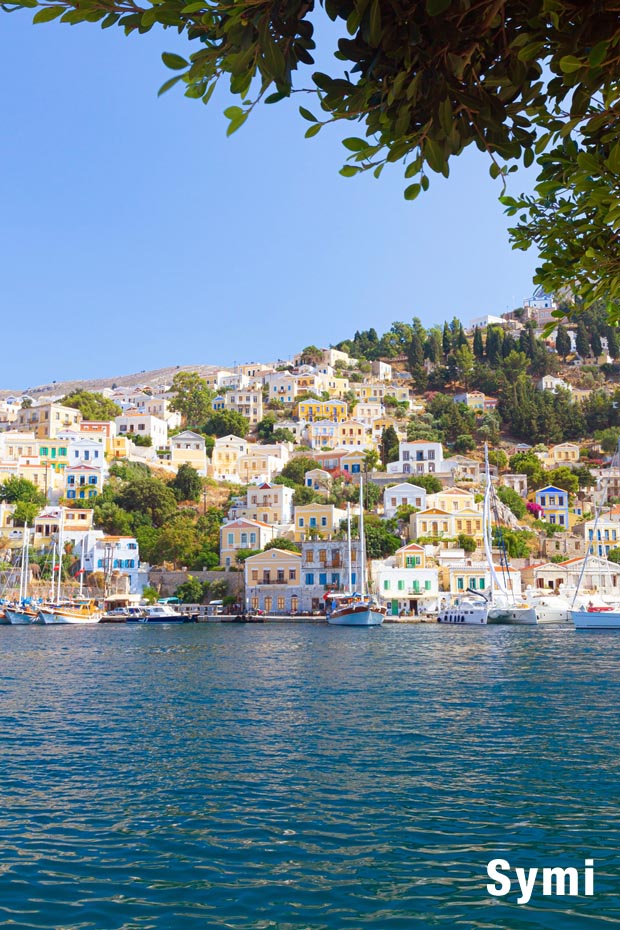 Shoreline of Symi Island