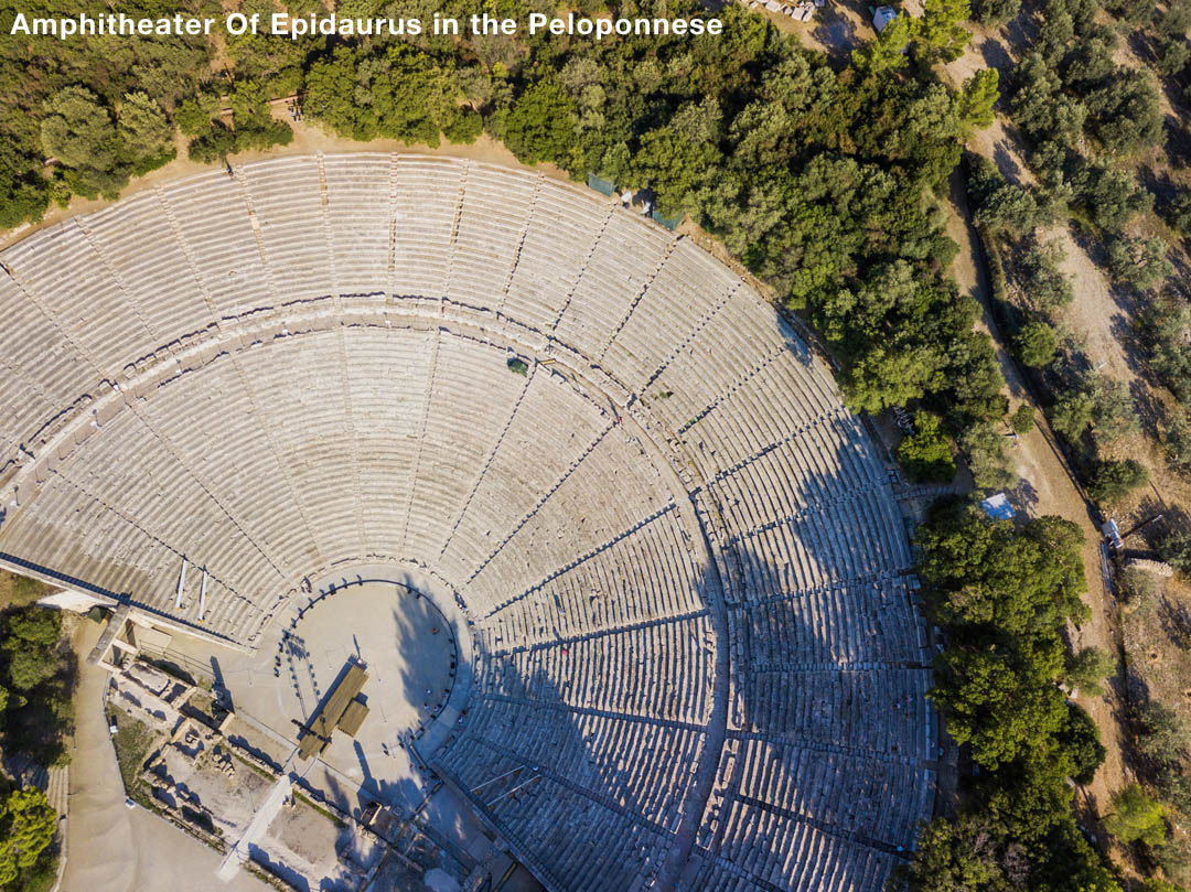 The ancient Peloponnesse amphitheatre in Epidaurus