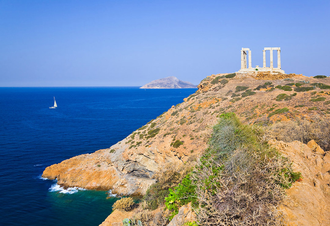 Cape Sounion archeological location in Greece