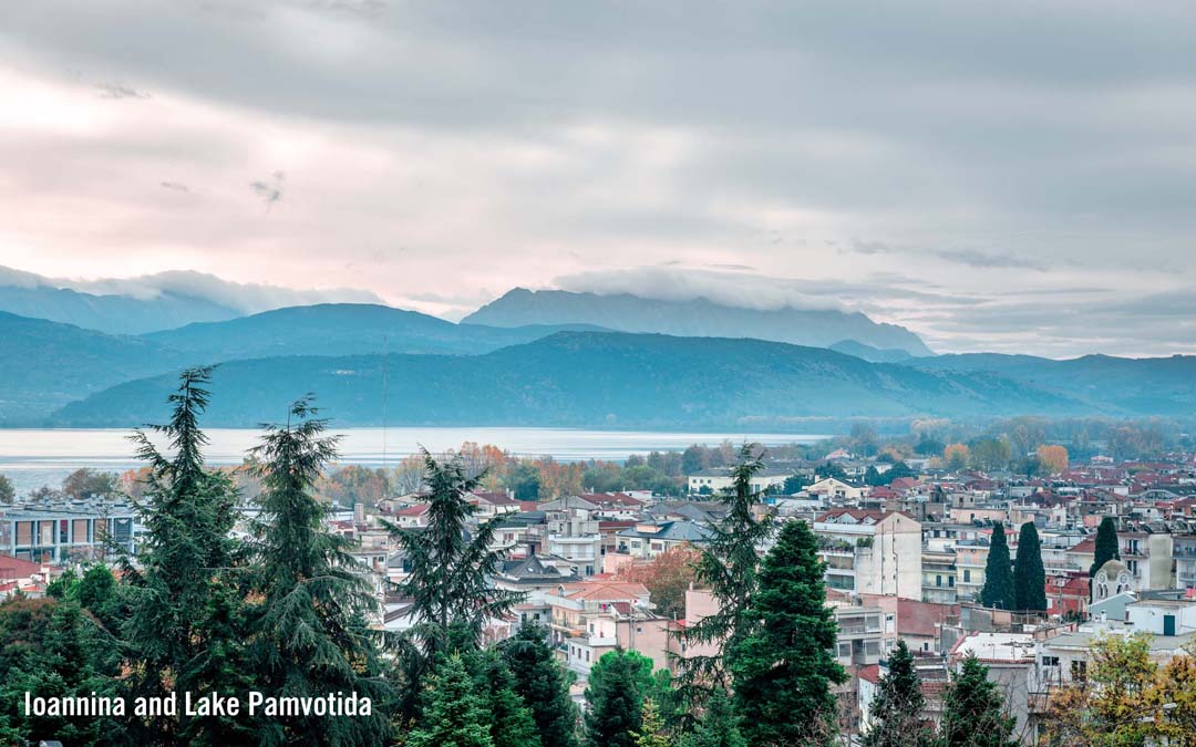 Ionnina City by Lake Pamvotida