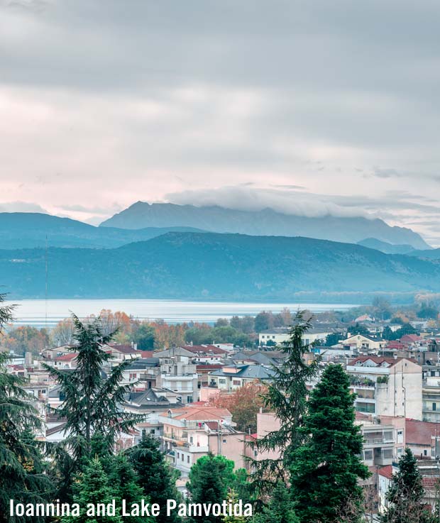 Ionnina City by Lake Pamvotida