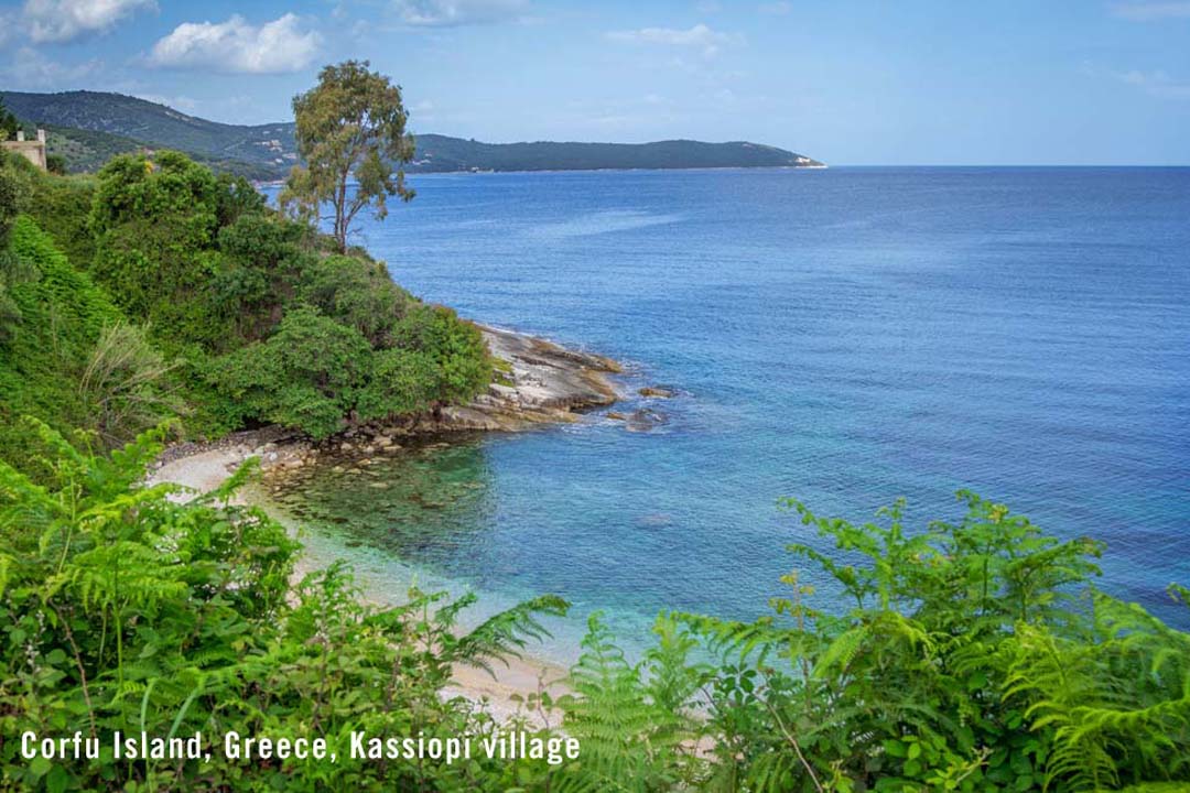 Corfu Island, Greece, Kassiopi village