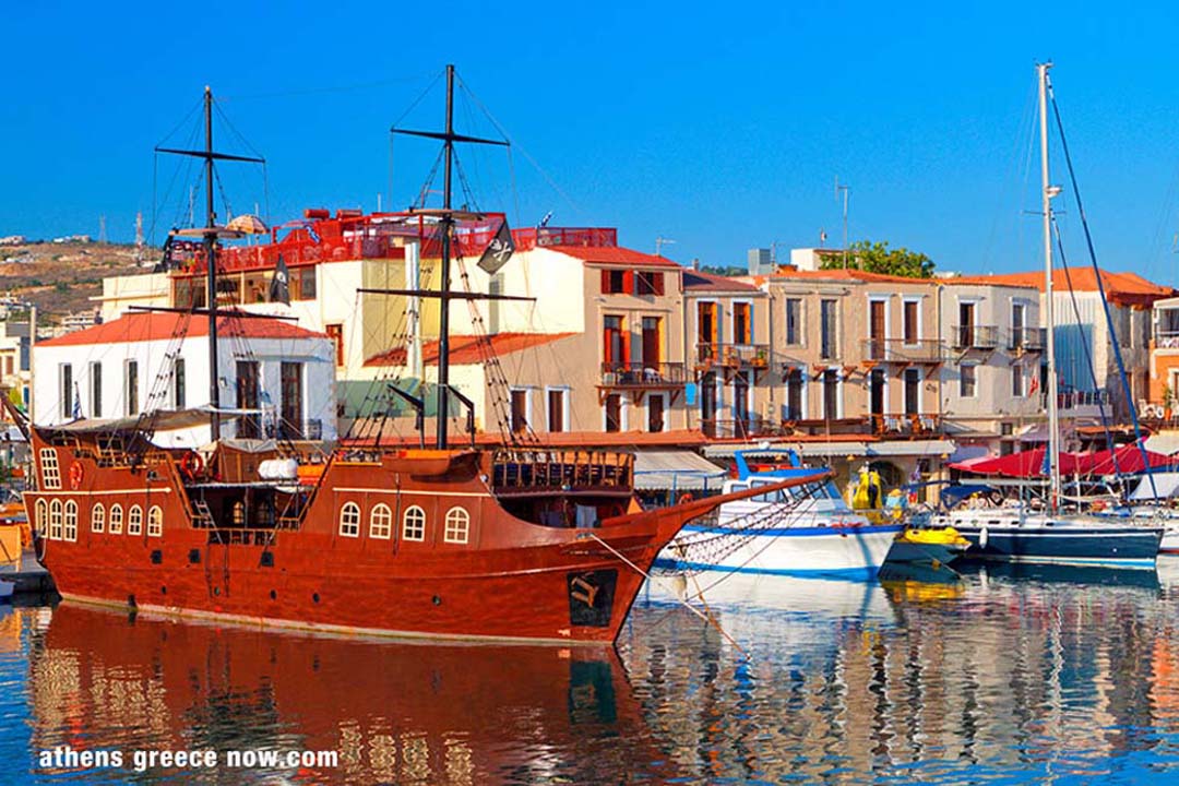 Port at Corfu Greece