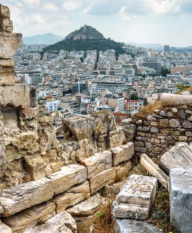 View of Lycabettus from the Acropolis Mount