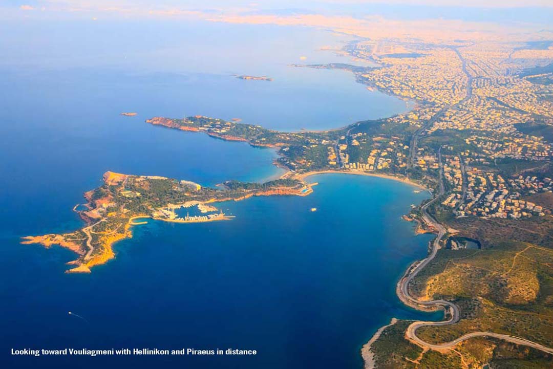 Vouliagmeni area of Greece - part of the Greek Riviera