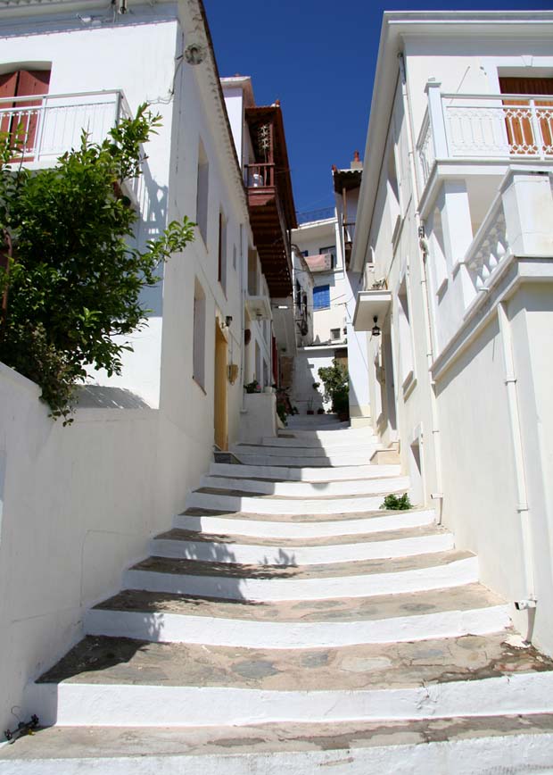 Whitewashed Steps