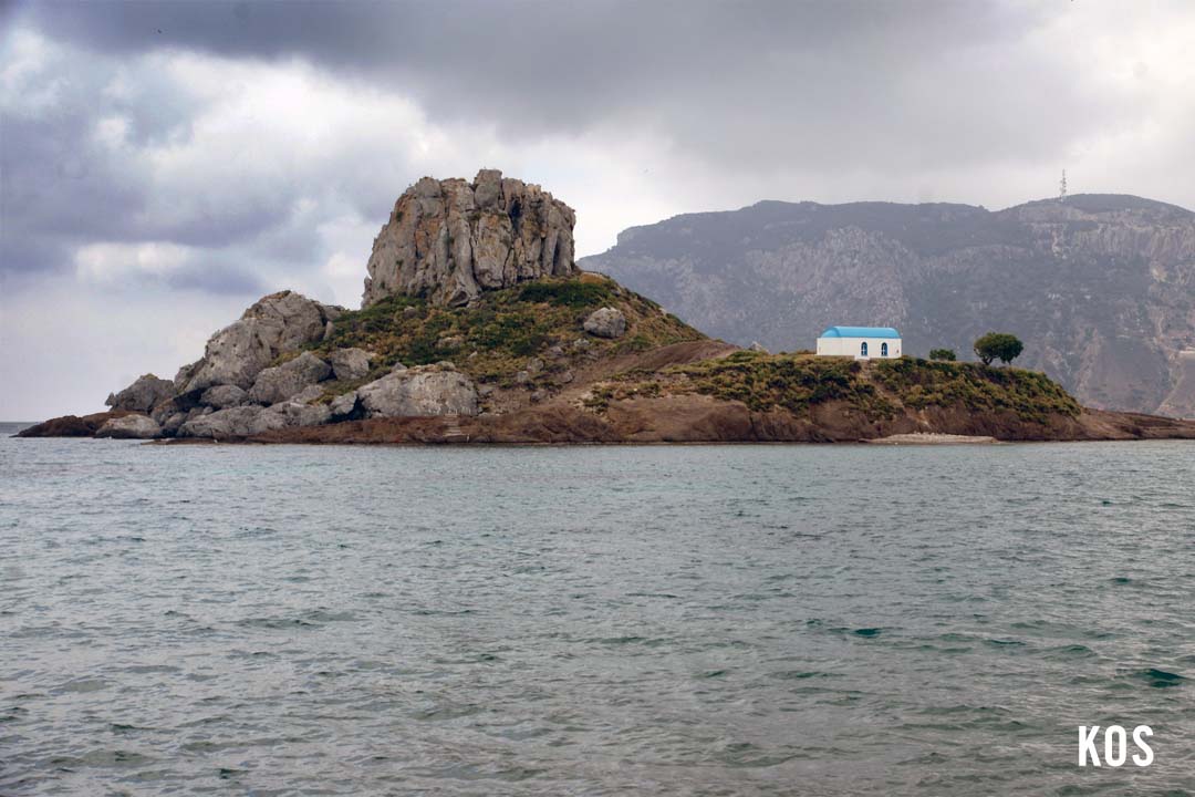 Wintery seas around the island of Kos