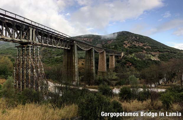 The Gorgopotamos Bridge in Lamia