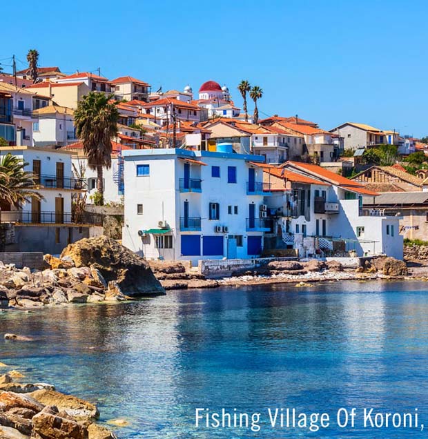 A fishing village in Koroni Greece