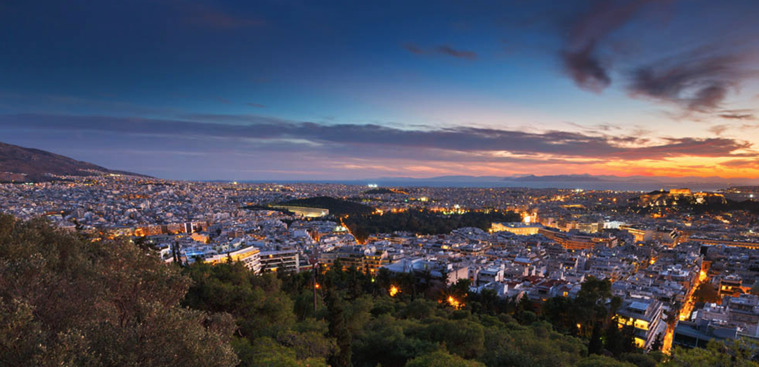 Sunset over Athens