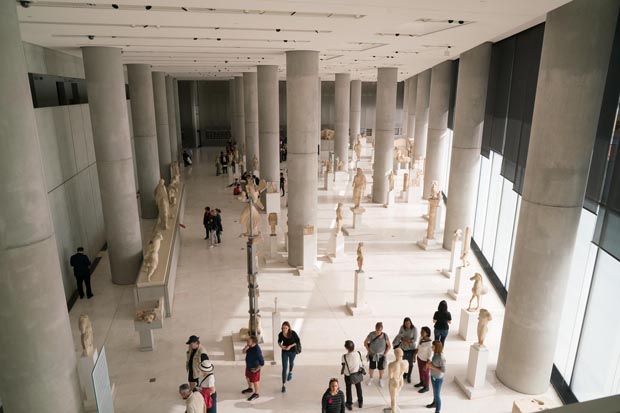 Inside the Parthenon Museum