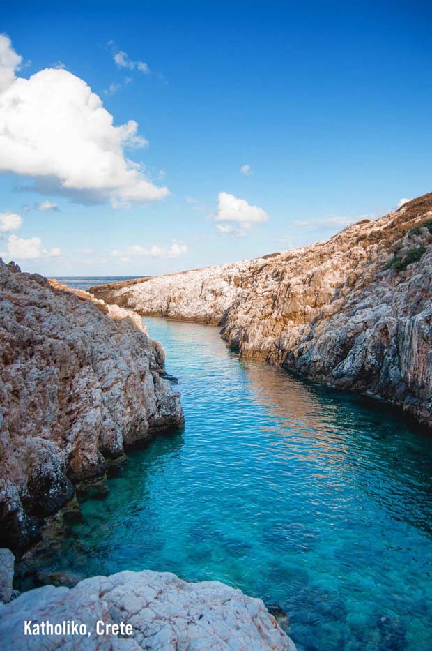 Azure Beach on Crete Greece