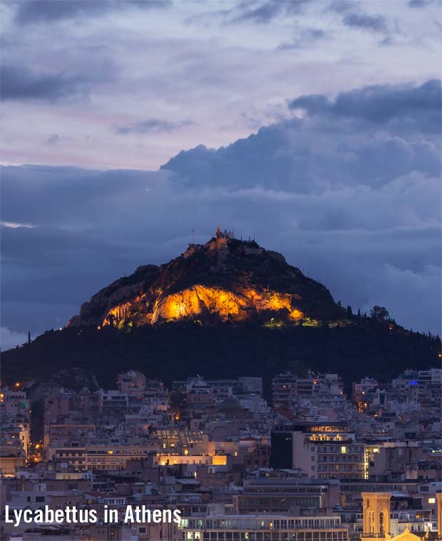 Dusk on Lycabettus