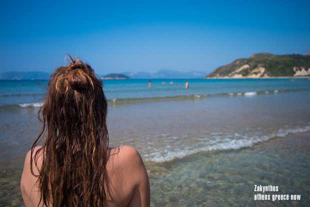 Zakynthos Island - Lady on the beach