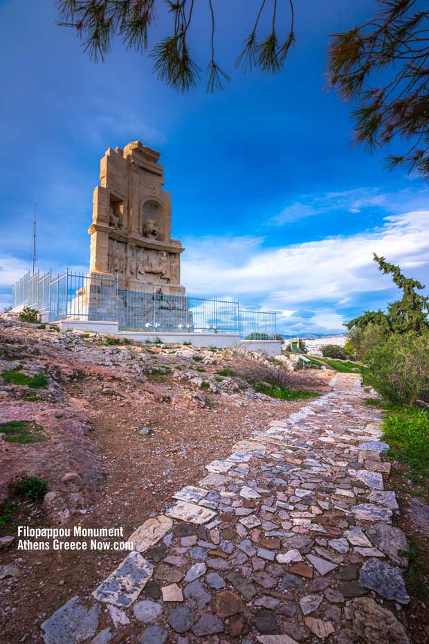 Monument to Philopappas also called Filopappos or Filopappou