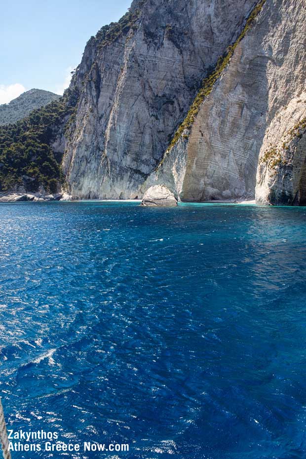 Zakynthos Island cliffs and waters