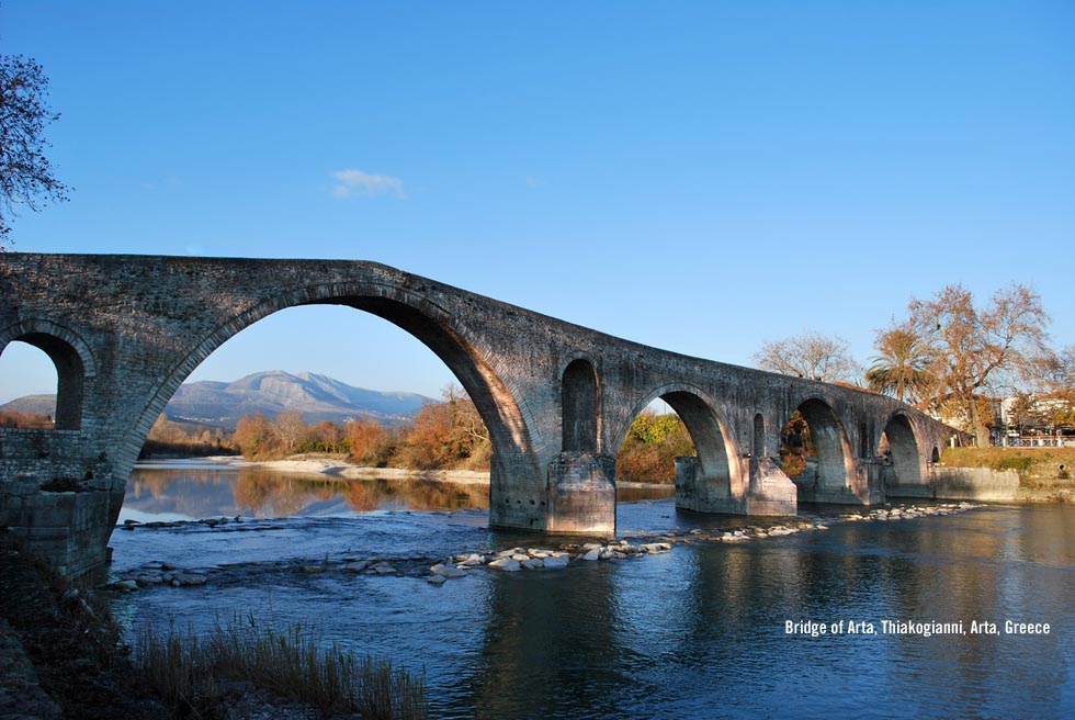 Arta Bridge in Thiakogianni Greece