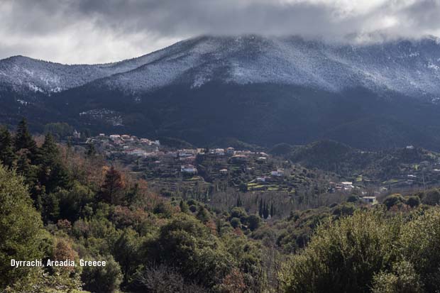 Dyrrachi Mountain in Peloponnese Greece